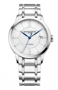 Baume & Mercier Classima 10215 Automático ∅40 mm - 50 M, Esfera plateada, brazalete de acero