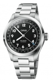 Oris Big Crown Pointer Date 50 M - ∅40 mm, Esfera negra, caja de acero, brazalete de acero