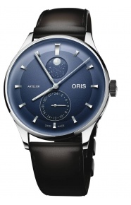 Oris Artelier Complication ∅39,50 mm - 30 M, Esfera azul, brazalete de piel negra