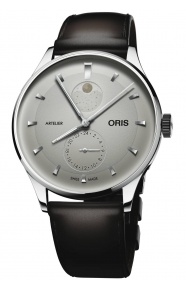 Oris Artelier Complication ∅39,50 mm - 30 M, Esfera blanco, brazalete de piel negra