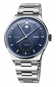Oris Artelier Complication ∅39,50 mm - 30 M, Esfera azul, brazalete de acero