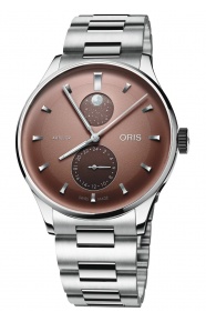 Oris Artelier Complication ∅39,50 mm - 30 M, Esfera castaña, brazalete de acero