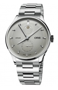 Oris Artelier Complication ∅39,50 mm - 30 M, Esfera blanco, brazalete de acero
