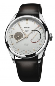 Oris Artelier Calibre 113 ∅43 mm - 50 M, Esfera blanco, brazalete de piel marrón