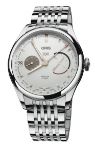 Oris Artelier Calibre 113 ∅43 mm - 50 M, Esfera blanco, brazalete de acero