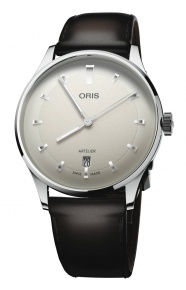Oris Artelier Date ∅38 mm - 30 M, Esfera blanco, brazalete de piel marrón