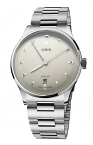 Oris Artelier Date ∅38 mm - 30 M, Esfera blanco, brazalete de acero