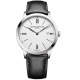 Baume & Mercier Classima 10884 Cuarzo, Fecha ∅40 mm - 50 M, Esfera blanca, correa negra