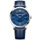 Baume & Mercier Classima 10878 Cuarzo, Fecha ∅40 mm - 50 M, Esfera azul, correa azul