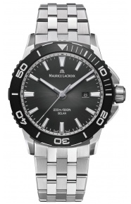 Maurice Lacroix PONTOS S Diver Solar 41mm ∅41 mm - 200 M, Esfera negra, brazalete de acero