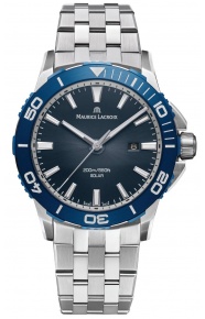 Maurice Lacroix PONTOS S Diver Solar 41mm ∅41 mm - 200 M, Esfera azul, brazalete de acero