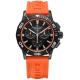 Maurice Lacroix PONTOS S Diver Chrono Solar 41mm Special Ed ∅41 mm - 200 M, Esfera negra y naranja, caucho naranja