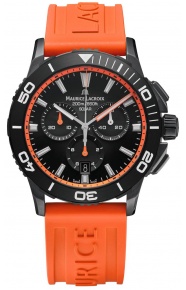 Maurice Lacroix PONTOS S Diver Chrono Solar 41mm Special Ed ∅41 mm - 200 M, Esfera negra y naranja, caucho naranja