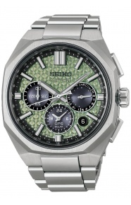 Seiko Astron GPS Solar 5X63 Crystal Green E.L. ∅43,4 mm - 100M, Esfera verde, brazalete de titanio