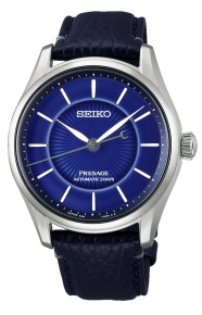 Seiko Presage Classic Arita Seiko Blue 145º EL ∅39,6 mm - 50M, Esfera azul, brazalete de piel azul