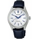 Seiko Presage Classic Esfera Shironeri 145º EL ∅36 mm - 100M, Esfera blanca, brazalete de piel azul