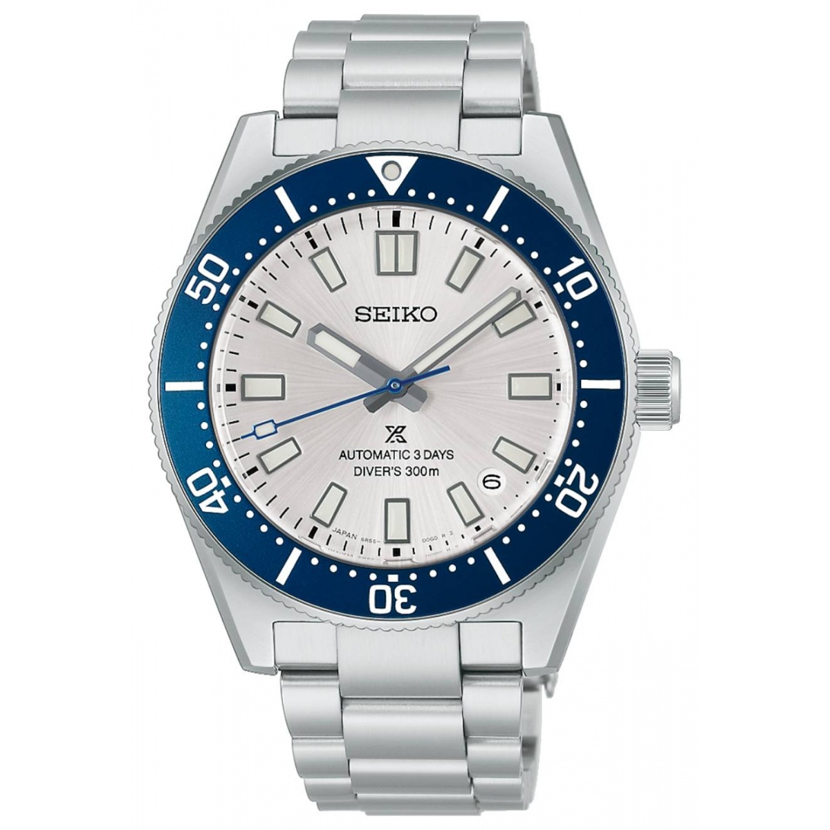 Seiko Prospex Diver's 1965 Heritage 145º E.L. ∅42 mm - 300M, Esfera blanca plateada, brazalete de acero