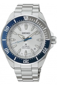 Seiko Prospex Diver's Bisel Seiko Blue 145º EL ∅42,6 mm - 300M, Esfera plateada, brazalete de acero