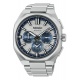 Seiko Astron GPS Solar 5X63 Crono 145º EL ∅43,4 mm - 100M, Esfera plateada y azul, brazalete de titanio