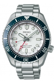 Seiko Prospex Diver GMT Reedición 1968 blanco ∅42 mm - 300M, Esfera blanca, brazalete de acero