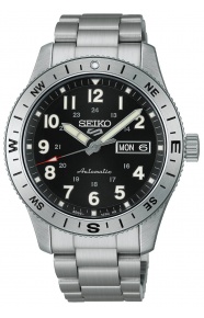 Seiko 5 Sports Field 41 mm Acero Esfera Negra ∅41 mm - 100M, Esfera negra, brazalete de acero