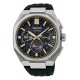 Seiko Astron Solar 5X63 Crono Silicona Gris ∅43,4 mm - 100M, Esfera negra, brazalete de caucho