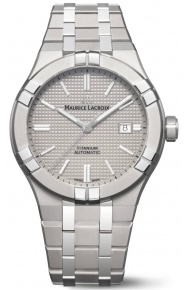 Maurice Lacroix Aikon Automatic Titanium ∅42 mm - 200 M, Esfera gris, brazalete de titanio