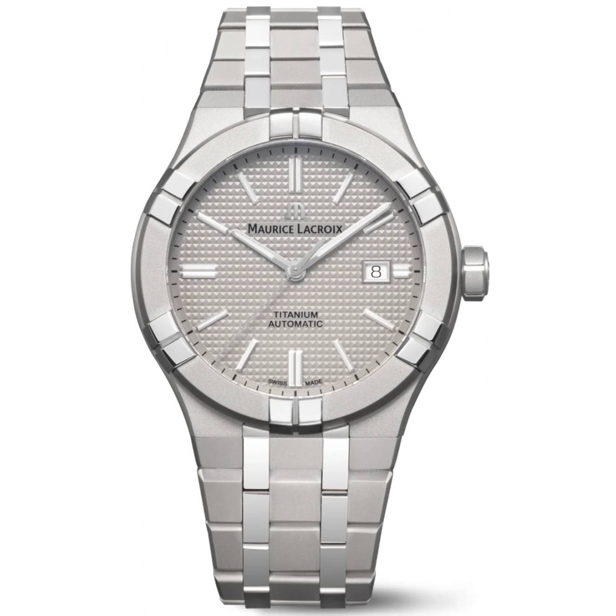 Maurice Lacroix Aikon Automatic Titanium ∅42 mm - 200 M, Esfera gris, brazalete de titanio