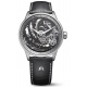 Maurice Lacroix 1975 Master Skeleton ∅43 mm - 5 ATM, Esfera negra, correa de piel negra