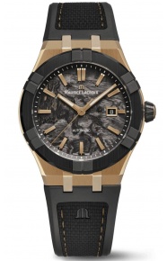 Maurice Lacroix Aikon-IC Frozen Carbon ∅43 mm - 10 ATM, Esfera negr, bronce, caucho.- Edición Limitada
