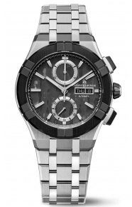 Maurice Lacroix Aikon-IC Carbon UD Chronograph ∅43 mm - 10 ATM, Esfera negra, brazalete de acero.