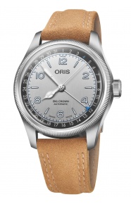 Oris Big Crown Lou Gehrig Limited Edition ∅40 mm - 50 M, Esfera gris, correa de piel