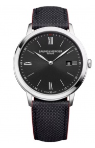 Baume & Mercier Classima 10898 Cuarzo, Fecha ∅42 mm - 5 ATM, Esfera negra, correa negra - Edición Limitada