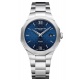 Baume & Mercier Riviera 10844 Cuarzo, Fecha ∅39 mm - 5 ATM, Esfera azul, brazalete de acero