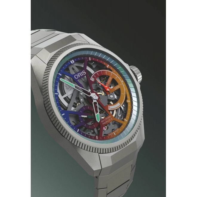 Oris ProPilot X Gonzo Edition ∅44 mm - 10 ATM, Esfera esqueleto, brazalete de titanio