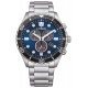 Citizen Chrono Sporty-Aqua ∅43 mm - 10 ATM, Esfera azul, brazalete de acero