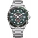 Citizen Chrono Sporty-Aqua ∅43 mm - 10 ATM, Esfera verde, brazalete de acero