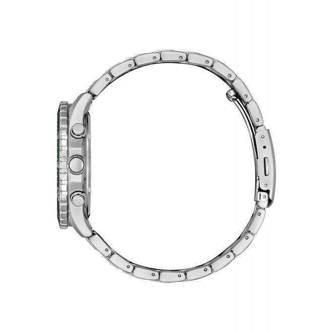 Citizen Chrono Sporty-Aqua ∅43 mm - 10 ATM, Esfera verde, brazalete de acero