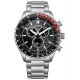 Citizen Chrono Sporty ∅43 mm - 10 ATM, Esfera negra, brazalete de acero