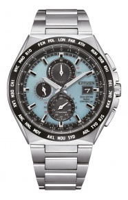 Citizen H800 Super Titanium ∅43,5 mm - 10 ATM, Esfera azul claro, brazalete de super titanium TIC