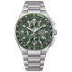 Citizen H804 Super Titanium ∅40,5 mm - 10 ATM, Esfera verde, brazalete de super titanium TIC