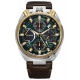 Citizen Tsuno Chrono Eco Drive 50 aniversario Limited Edition ∅44,5 mm - 20 ATM, Esfera verde, correa de piel