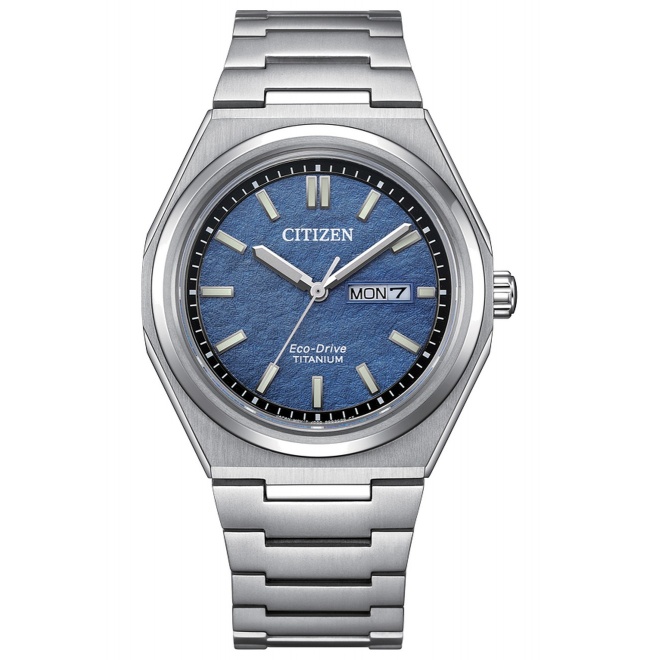 Citizen Super Titanium AW0130 - 10 ATM, brazalete de super titanium