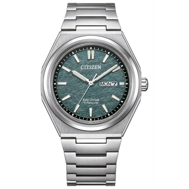 Citizen Super Titanium AW0130 - 10 ATM, brazalete de super titanium