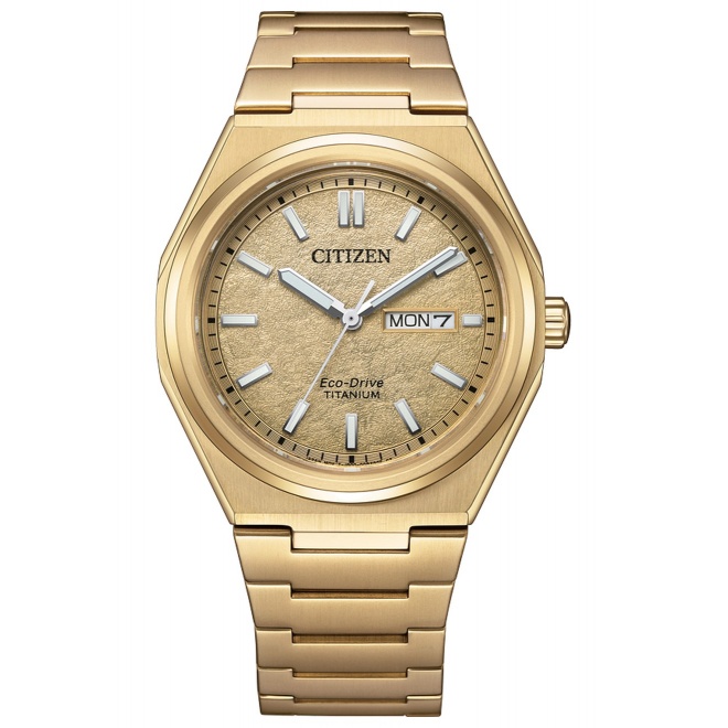 Citizen Super Titanium AW0130 - 10 ATM, brazalete de super titanium