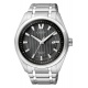 Citizen Hombre Super Titanio 1240 ∅42 mm - 10 ATM, Esfera negra, brazalete de super titanium