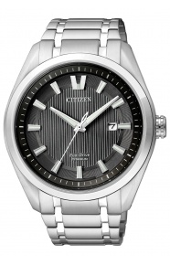 Citizen Hombre Super Titanio 1240 ∅42 mm - 10 ATM, Esfera negra, brazalete de super titanium