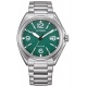 Citizen Military ∅40 mm - 10 ATM, Esfera verde, brazalete de acero
