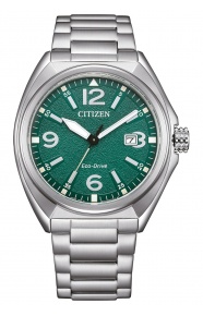 Citizen Military ∅40 mm - 10 ATM, Esfera verde, brazalete de acero