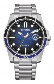 Citizen Marine 1810 ∅41,5 mm - 10 ATM, Esfera azul, brazalete de acero